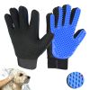 Generic Pet Grooming Glove, Blue - Perfect for Dog, Cat, Rabbit with fur (short and long), Multi-role Bathing, Massaging, Grooming, Shedding