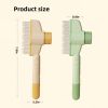 2PCS Pet Comb for Dogs & Cats with Long & Short Stainless Steel Metal Teeth for Shedding and Tangles, Self-Cleaning Pet Comb for Dogs and Cats
