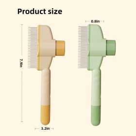 2PCS Pet Comb for Dogs & Cats with Long & Short Stainless Steel Metal Teeth for Shedding and Tangles, Self-Cleaning Pet Comb for Dogs and Cats