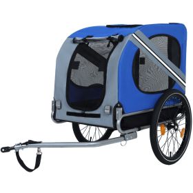 Large Folding Bike Trailer for Dogs – 120LB Capacity All-Terrain Pet Carrier, Durable Steel Frame for Cycling, Jogging, Camping & Outdoor Adventures,