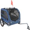 Dog Bike Trailer, Supports up to 100 lbs, Pet Cart Bicycle Carrier, Easy Folding Frame with Quick Release Wheels, Universal Bicycle Coupler
