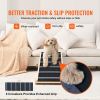 Dog Ramp, Folding Pet Ramp for Bed, Adjustable Dog Ramp for Small, Large, Old Dogs & Cats, Wooden Pet Ramp with 41.3" Long Ramp