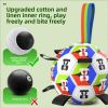 Dog Toys Soccer Ball with Straps, Interactive Toys for Tug of War, Puppy Birthday Toy, Dog Balls for Medium Large Dog, Diameter