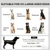 Red 48'' X 36'' Elevated Portable Dog Cot Cooling Pet Bed with UV Protection Canopy Shade for Outdoor Travel