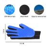 Generic Pet Grooming Glove, Blue - Perfect for Dog, Cat, Rabbit with fur (short and long), Multi-role Bathing, Massaging, Grooming, Shedding