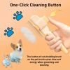 2PCS Pet Comb for Dogs & Cats with Long & Short Stainless Steel Metal Teeth for Shedding and Tangles, Self-Cleaning Pet Comb for Dogs and Cats