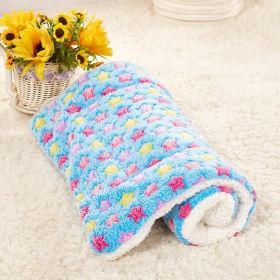 Cute Cat Blankets Dog Pet Mat (Option: Blue starry sky-30x40)