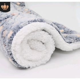 Cute Cat Blankets Dog Pet Mat (Option: Dark GY starry sky-M55x45)