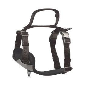 PETMARVEL Adjustable Embroidered Stylish Dog Harness (Option: Grey-Large)