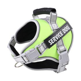 No Pull Service Dog Vest Harness For Dog & Cat; Breathable Soft Dog Vest Harness For Outdoor Walking (Color: Green, Size: XS)