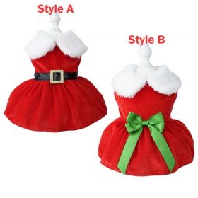 Polka Dot and Lace Dog Dress Set - Pink - Not Returnable (Color: B, Size: S)