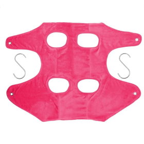 Portable Pet Dog Cat Grooming Hanging Hammock Harness Breathable Groom Helper US (Color: Pink, Size: medium)