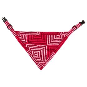 DGS Pet Products Unbugz-It Bandana Large Square Blue 13" x 8" x 0.1" (Color: Square Red, size: Extra Large)
