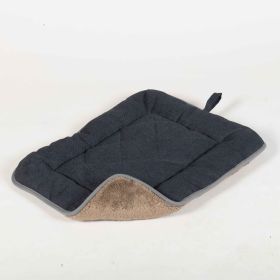 DGS Pet Products Chenille Pet Sleeper Cushion Extra Extra Large Blue/Grey 30" x 48" x 1" (Color: Blue/Grey, size: medium)