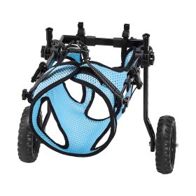 Dog Wheelchair for Back Legs, Adjustable 2 Wheels Pet Wheelchair, Lightweight Dog Cart with Shock-Absorbing Wheels (Size: M)