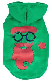 Pet Life LED Lighting Cool Santa Shades Hooded Sweater Pet Costume (Size: large)
