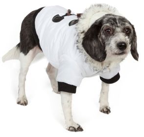 Aspen Winter-White Fashion Pet Parka Coat (Size: small)