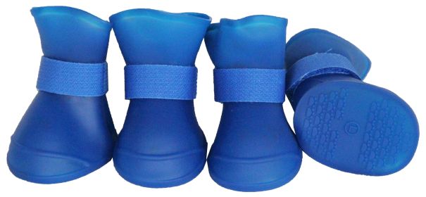 Elastic Protective Multi-Usage All-Terrain Rubberized Dog Shoes (Size: medium)