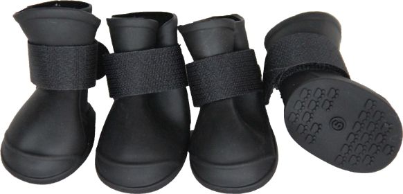 Elastic Protective Multi-Usage All-Terrain Rubberized Dog Shoes (Size: X-Small)