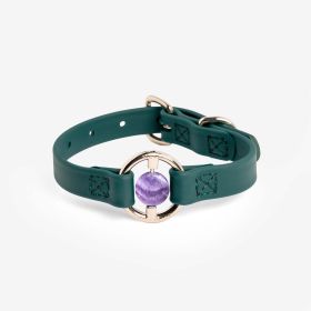 BIOTHANE-JUNGLEGREEN-CHEVAMETHYST (Color: Jungle Green, Size: medium)