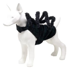 Pet Life 'Creepy Webs' Holiday Spider Pet Dog Costume (Color: Black, Size: small)