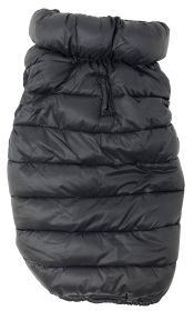 Pet Life 'Pursuit' Quilted Ultra-Plush Thermal Dog Jacket (Color: Black, Size: small)