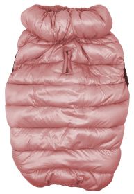Pet Life 'Pursuit' Quilted Ultra-Plush Thermal Dog Jacket (Color: Pink, Size: medium)