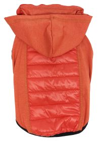 Pet Life 'Apex' Lightweight Hybrid 4-Season Stretch and Quick-Dry Dog Coat w/ Pop out Hood (Color: Red, Size: large)
