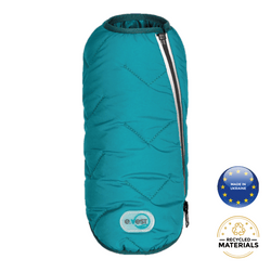Sustainable Dog Jacket Vest (Color: Turquoise Blue, Size: XS-2)