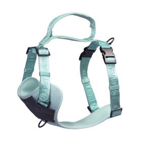 PETMARVEL Adjustable Embroidered Stylish Dog Harness (Option: Mint Green-Large)