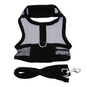 Cool Mesh Dog Harness - Solid Black -- Not Returnable (Option: X-Small)