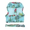 Cool Mesh Dog Harness with Leash - Surfboards and Palms -- Not Returnable