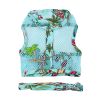 Cool Mesh Dog Harness with Leash - Surfboards and Palms -- Not Returnable