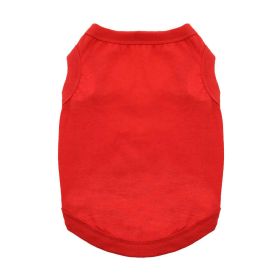 100% Cotton Dog Tanks - Flame Scarlet Red -- Not Returnable (Option: X-Small)