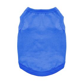 100% Cotton Dog Tanks - Nautical Blue -- Not Returnable (Option: X-Small)