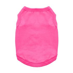 100% Cotton Dog Tanks - Rasberry Sorbet -- Not Returnable (Option: X-Small)