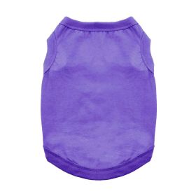 100% Cotton Dog Tanks - Ultra Violet -- Not Returnable (Option: X-Small)