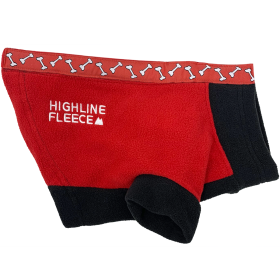 Highline Fleece Coat-Red and Black With Rolling Bones*LC=Large Chest (Option: Size 16LC)