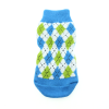 Non-Skid Dog Socks - Blue and Green Argyle -- Not Returnable