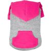 Color-Block Flex Fit Hoodie - Pink on Gray -- Not Returnable