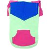 Color-Block Flex Fit Hoodie - Pink on Mint -- Not Returnable