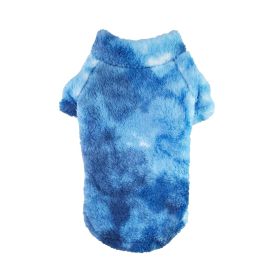 Soft Plush Pullover - Tie-Dye Blue -- Not Returnable (Option: X-Small)